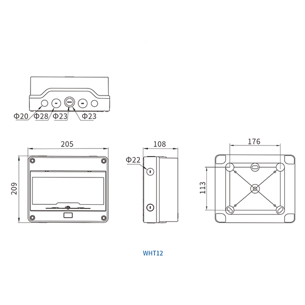 IP65 Plastic Modular Enclosure Surface Mounted-wosomelec